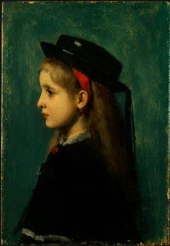 Jean Jacques Henner Painting - Chica alsaciana Jean Jacques Henner